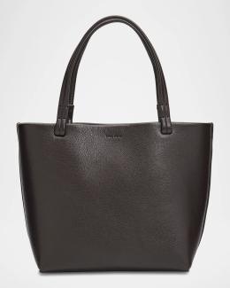 The Row N/S Park Tote Medium in Lux Grained Calfksin | Neiman Marcus