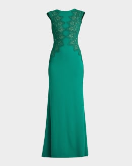 neiman marcus tadashi cocktail dresses Tadashi Shoji Bodycon Floral-Print Ruffle Dress, Blackblue Floral, Women's, XL, Cocktail & Party Wedding Guest Dresses Bodycon Dresses