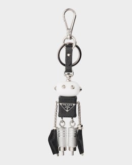 Prada Soft Robot Re-Nylon Bag Charm | Neiman Marcus