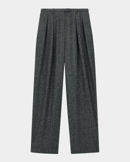 Emporio Armani Wide-Leg Satin Pants | Neiman Marcus