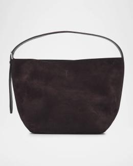Toteme Box Croc-Embossed Leather Top-Handle Bag | Neiman Marcus
