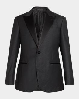Giorgio Armani Men's Velvet Notch Lapel Dinner Jacket | Neiman Marcus