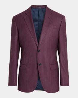 Emporio Armani Men's G Line Wool Melange Plaid Sport Coat | Neiman