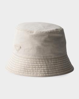 Prada Raffia Bucket Hat | Neiman Marcus