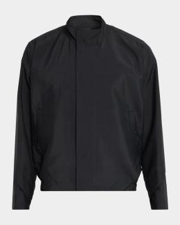 Issey Miyake Men's Waft Stand Collar Jacket | Neiman Marcus