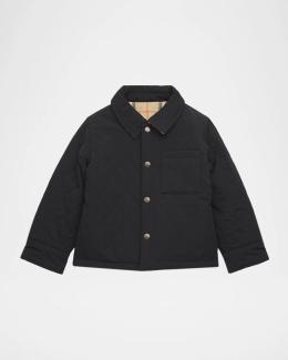 Burberry Kid's Quilted Barn Jacket, Size 3-14 | Neiman Marcus