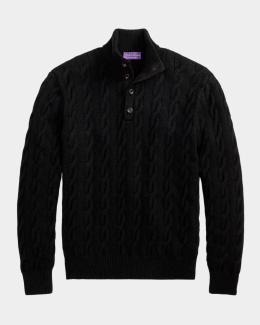 Ralph Lauren Purple Label Men's Textured Cashmere Sweater | Neiman