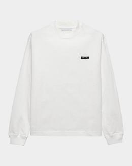 Prada Men's Long-Sleeved Cotton T-Shirt | Neiman Marcus