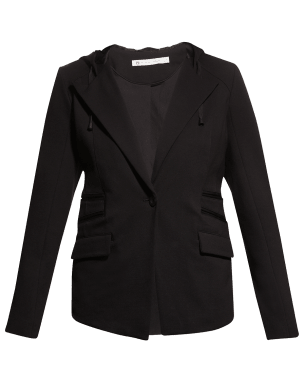 Blanc Noir Drape Velour Jacket | Neiman Marcus