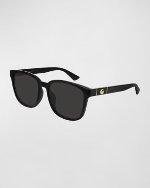 gucci oversized square sunglasses black
