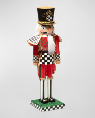 MACKENZIE-CHILDS Toyland – Figura De Cascanueces De Baterista Decoracion Navidena De Cascanueces Para El Hogar