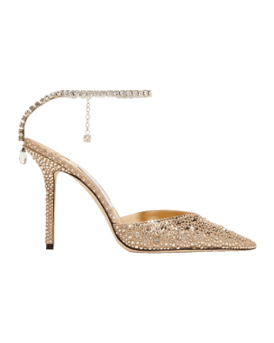 Jimmy choo crystal charm 100mm bridal pumps Clearance
