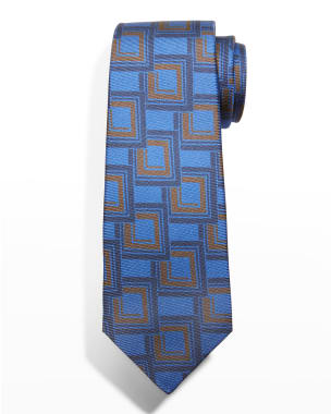 Kiton Solid Silk Twill Tie, Light Blue | Neiman Marcus