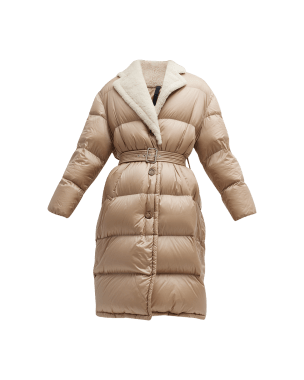 Moncler Hermine Hooded Puffer Jacket | Neiman Marcus Moncler Hermine Hooded Puffer Jacket | Neiman Marcus