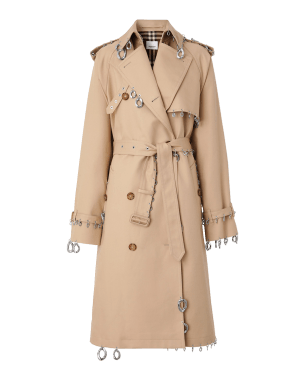 Burberry Waterloo Check Trench Coat | Neiman Marcus