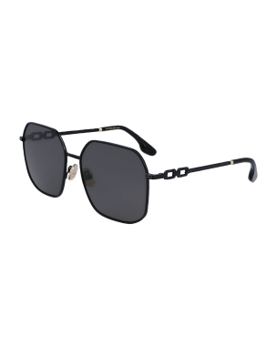 Victoria Beckham Black Metal Sunglasses