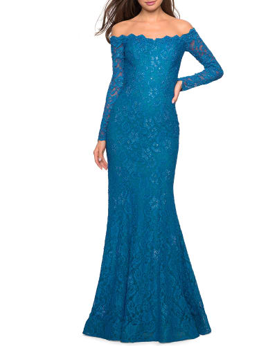 long back gown black