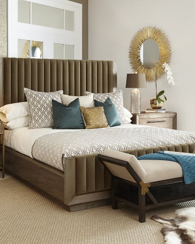 Tufted Headboard Bed Neiman Marcus