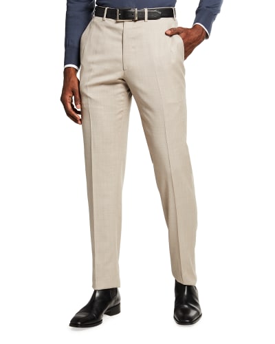men's formal pleated trousers
