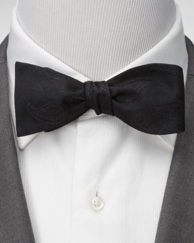 BUTTONED DOWN Mens Classic Silk Self-Tie Bow Tie Brand 