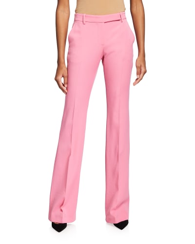 pink wool pants