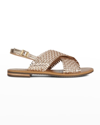 Woven Leather Straps Sandal | Neiman Marcus