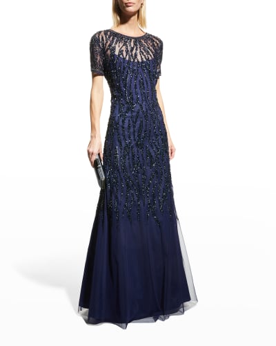 Navy Gown | Neiman Marcus