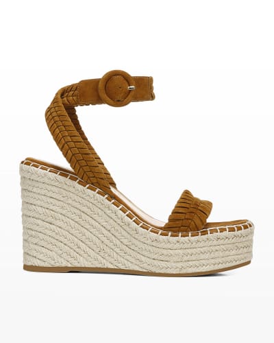 Woven Wedge Heel Sandal | Neiman Marcus