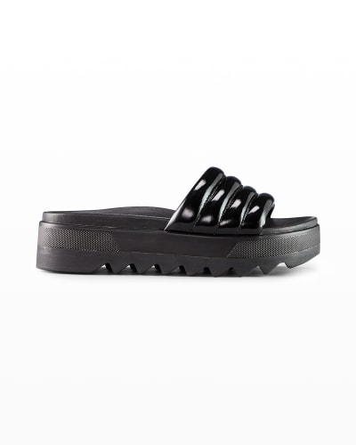 Black Patent Leather Sandal | Neiman Marcus