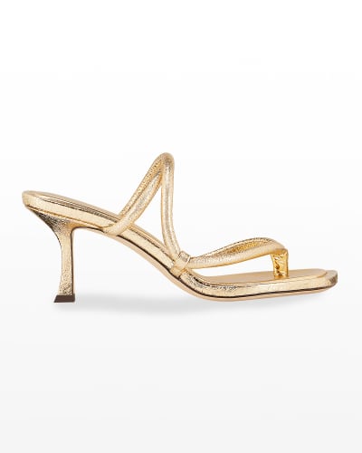 Jimmy Choo Gold Shoes | Neiman Marcus