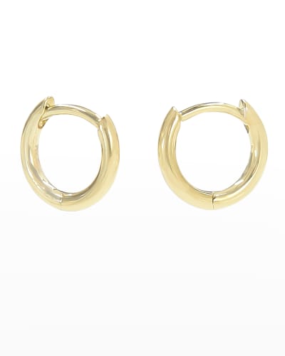 0.35 in x 0.08 in 14K Gold Small Twisted Earrings 