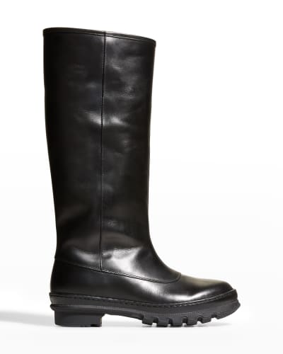Black Napa Leather Boot | Neiman Marcus