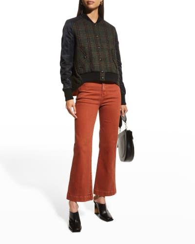 red ankle pants for ladies