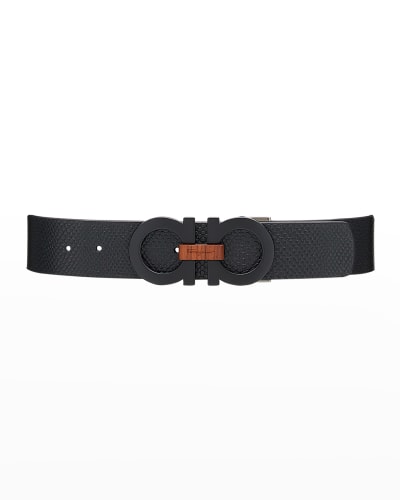 Reversible Salvatore Ferragamo Leather Belt | Neiman Marcus