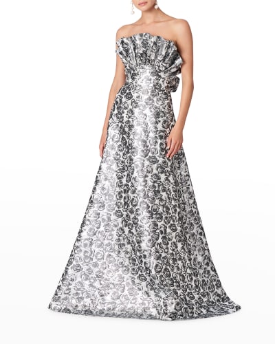 black silver gown