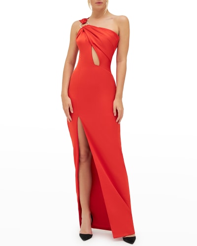 side slit gown