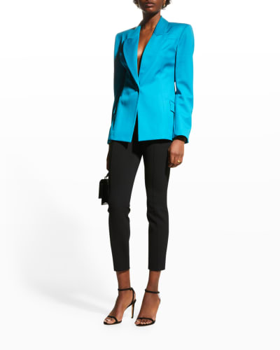 Womens Asymmetric Long Sleeve Button Jacket Coats Slim Lapel Blazers Suits VICT 