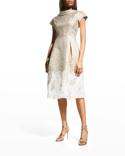 Gold Metallic Dress | Neiman Marcus