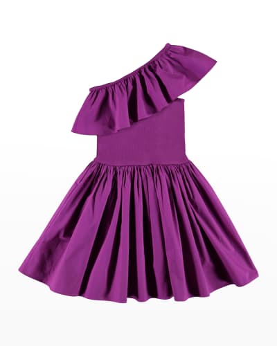 Girls Fancy Purple Animal Print Taffeta Dress Sizes 4 to 16 