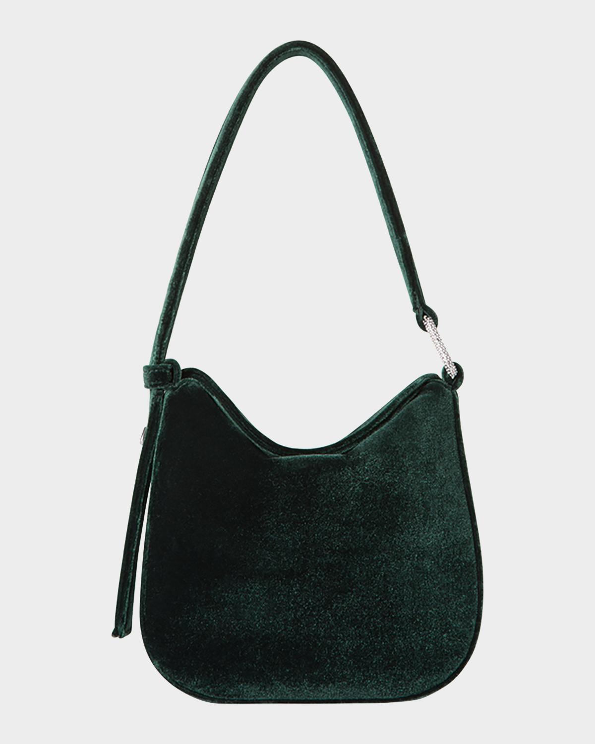 Anna Mini Velvet Hobo Bag