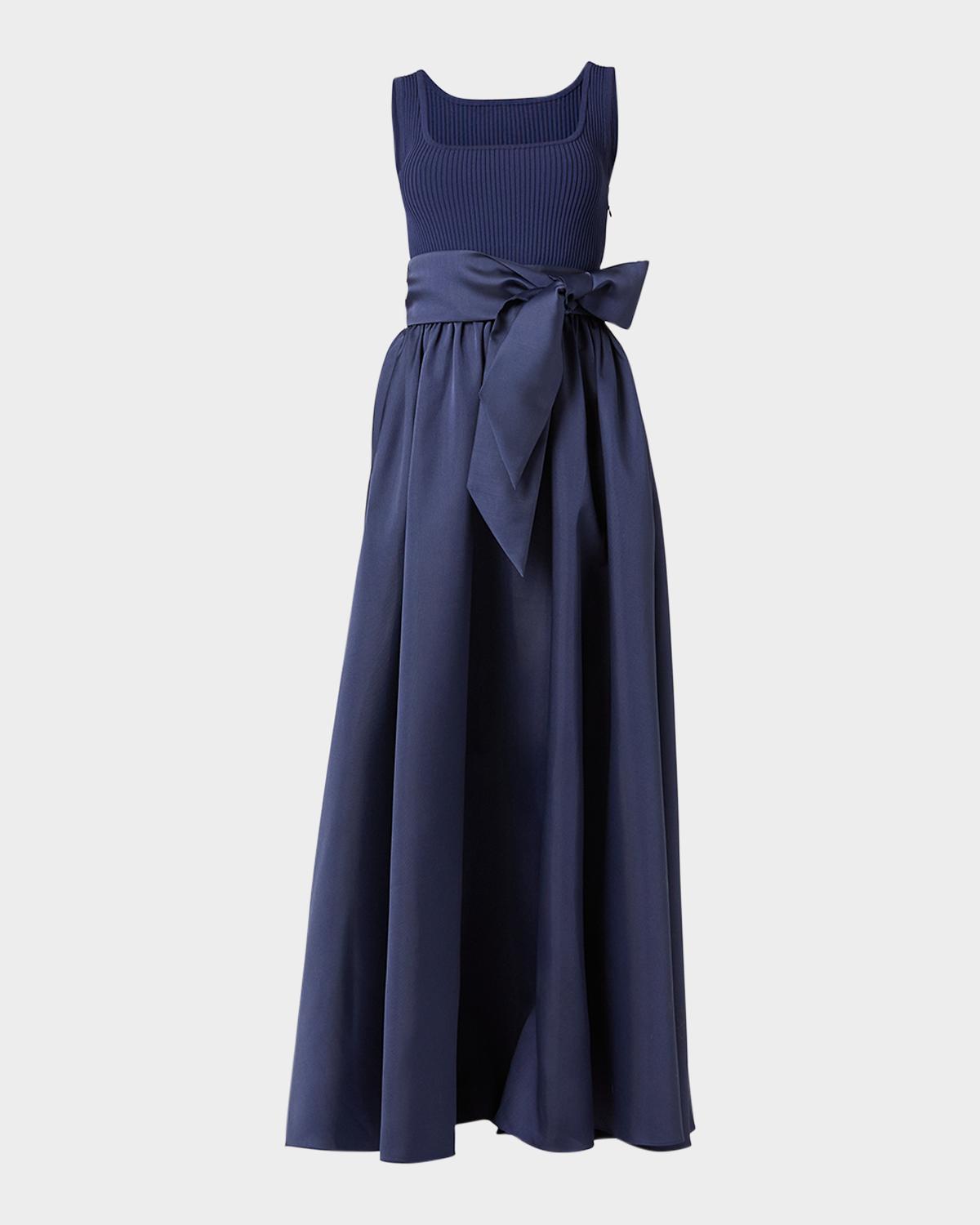 Mercer Two-Tone Mixed Media Gown