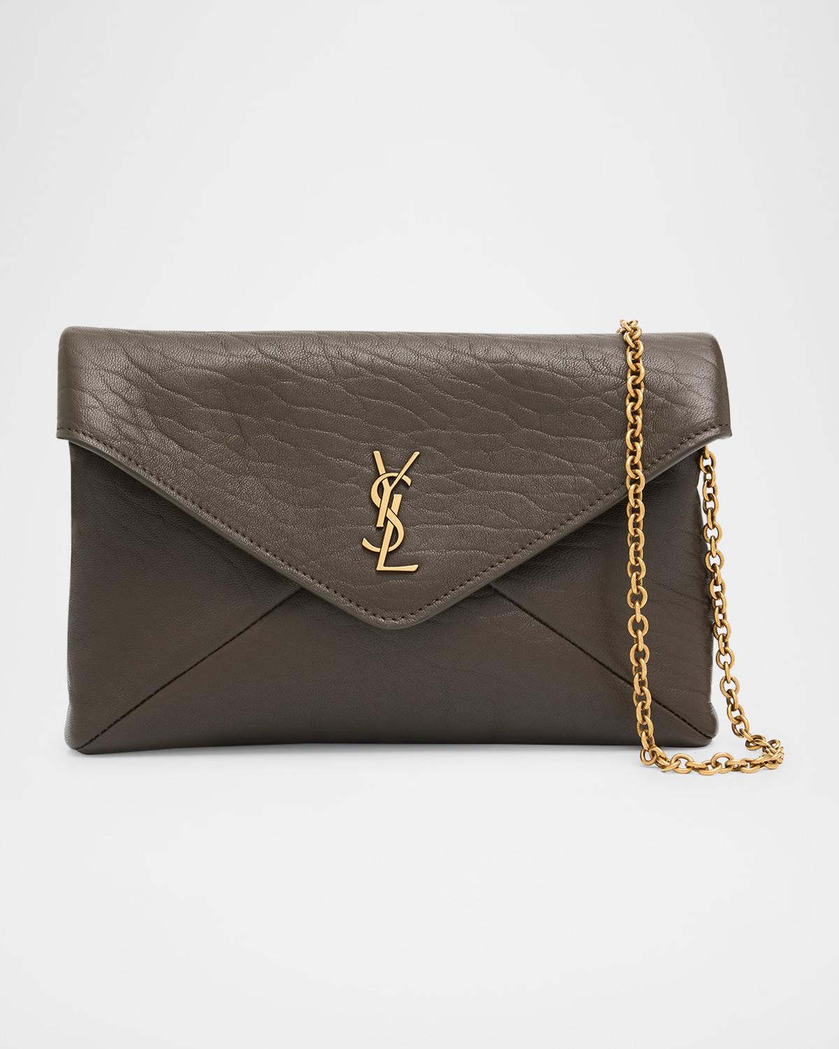Cassandre Small Grain Leather Pouch Shoulder Bag