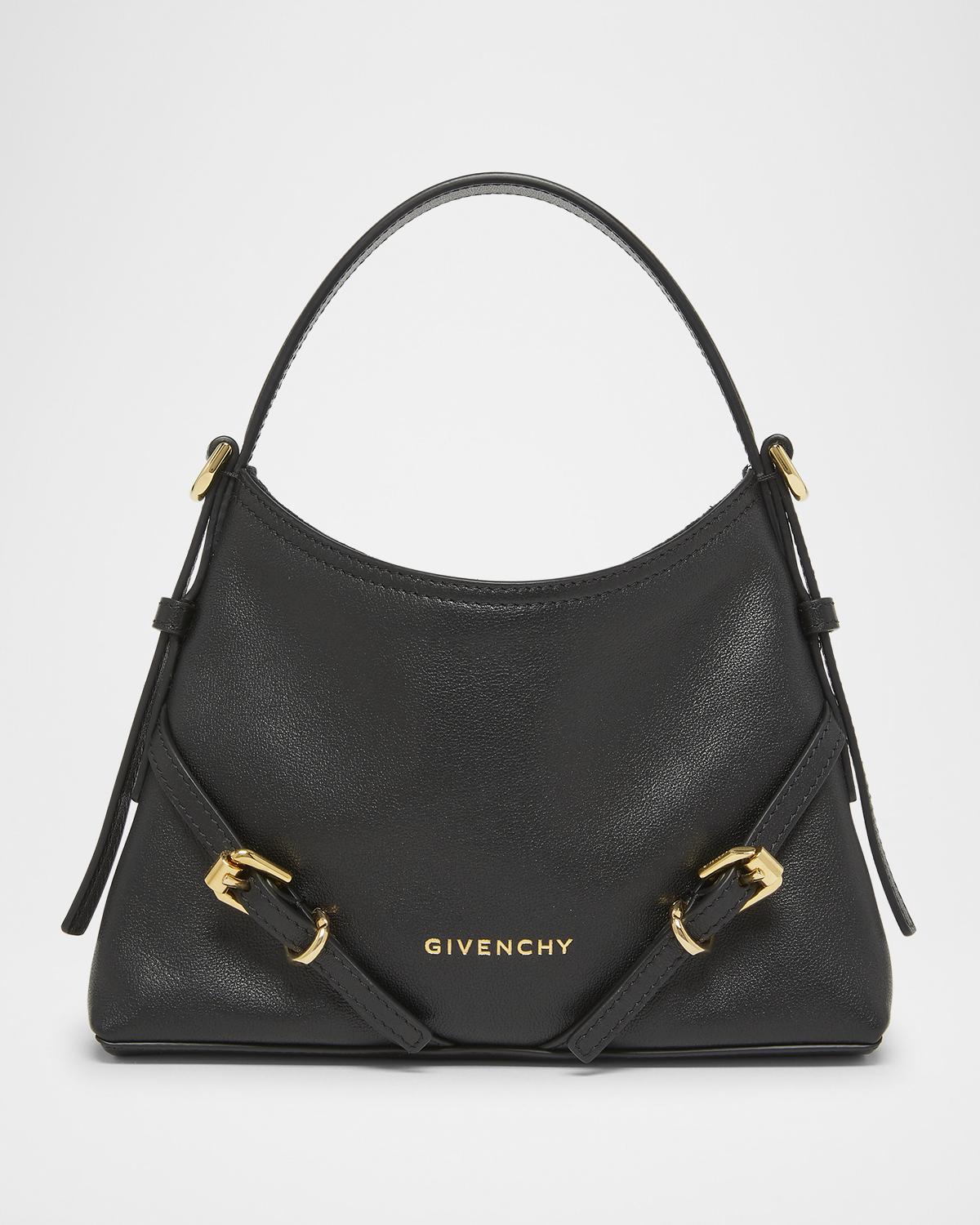 Voyou Nano Top-Handle Bag in Shiny Leather
