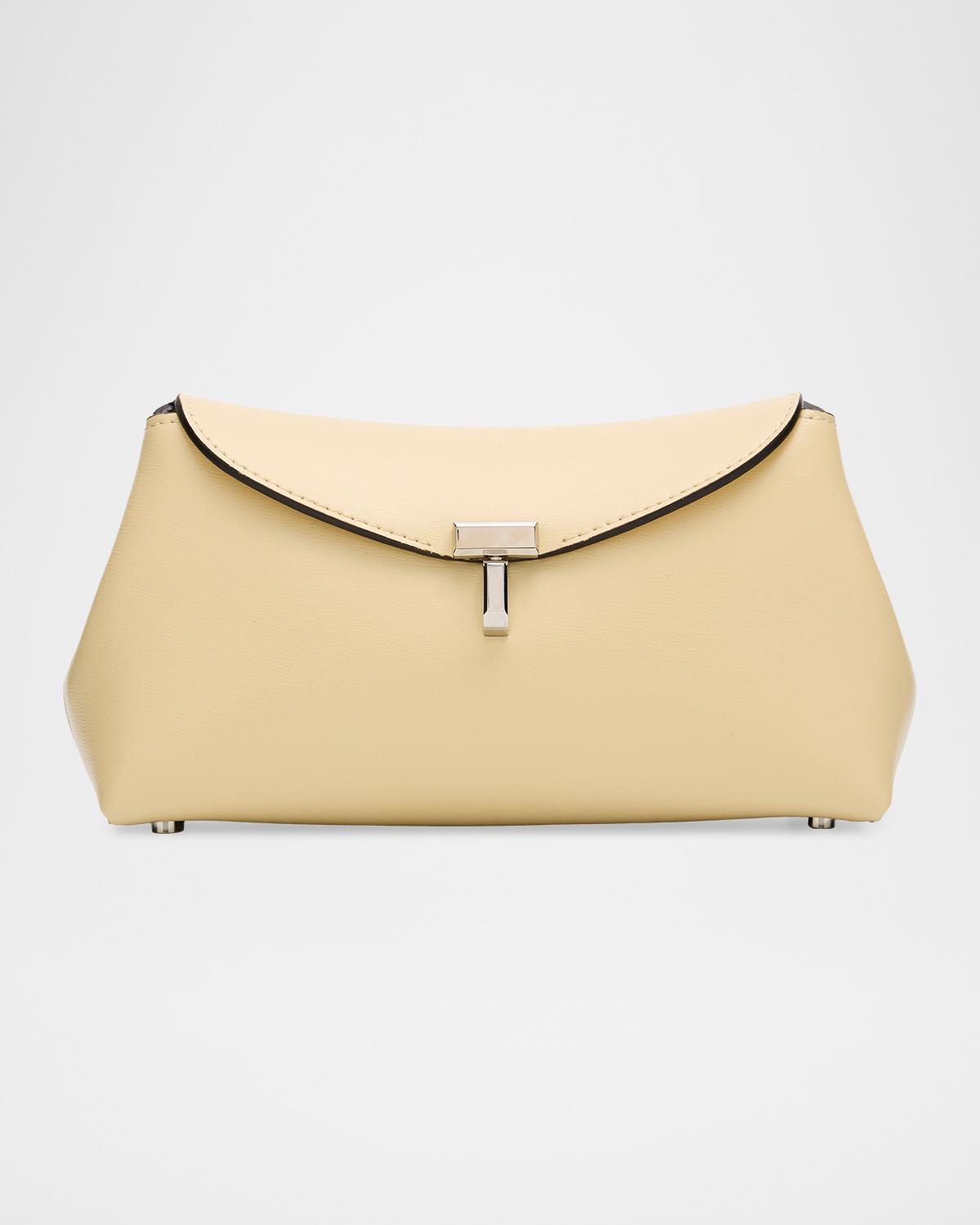 Mini T-Lock Leather Clutch Bag