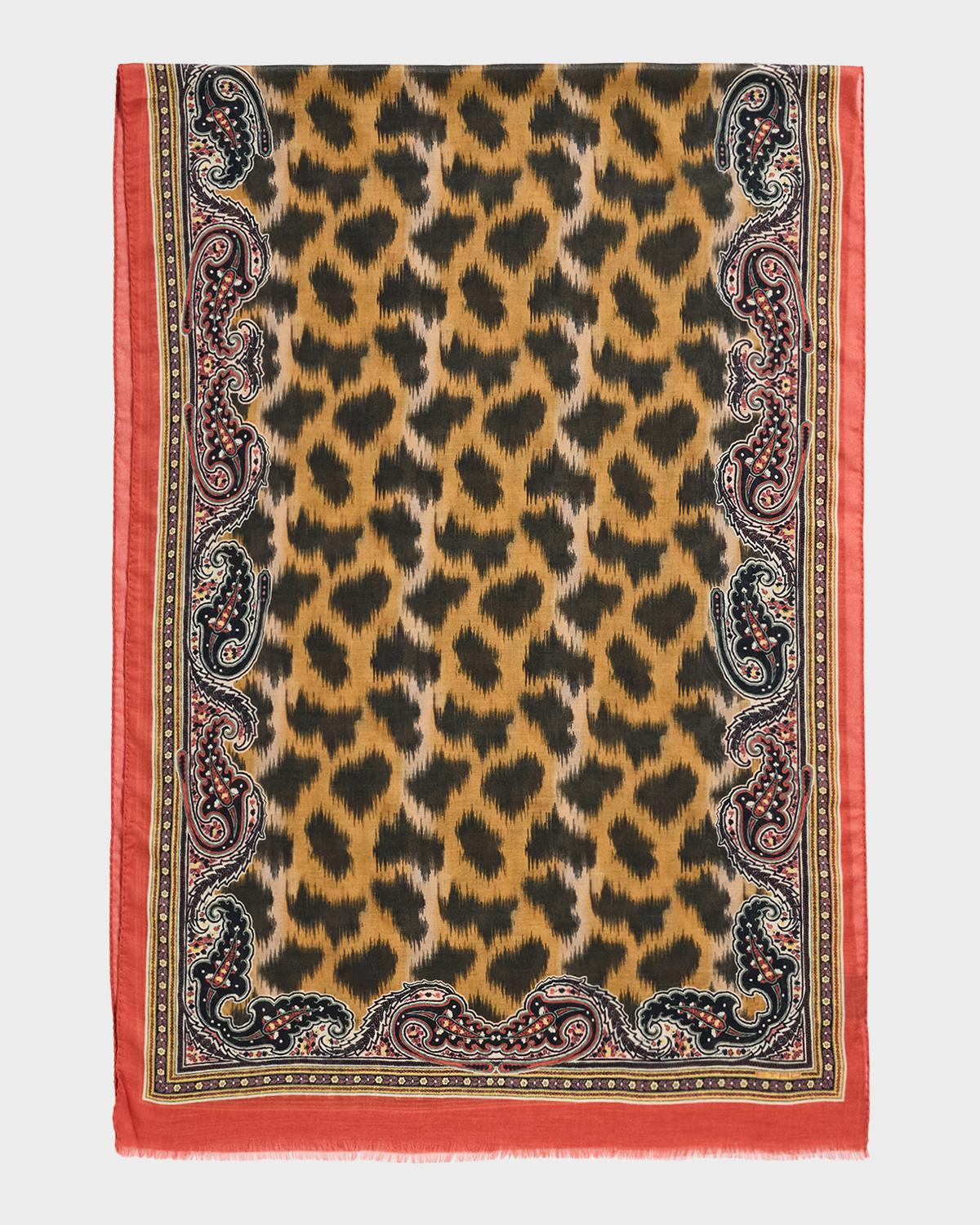 Orfeo Animal-Print Scarf