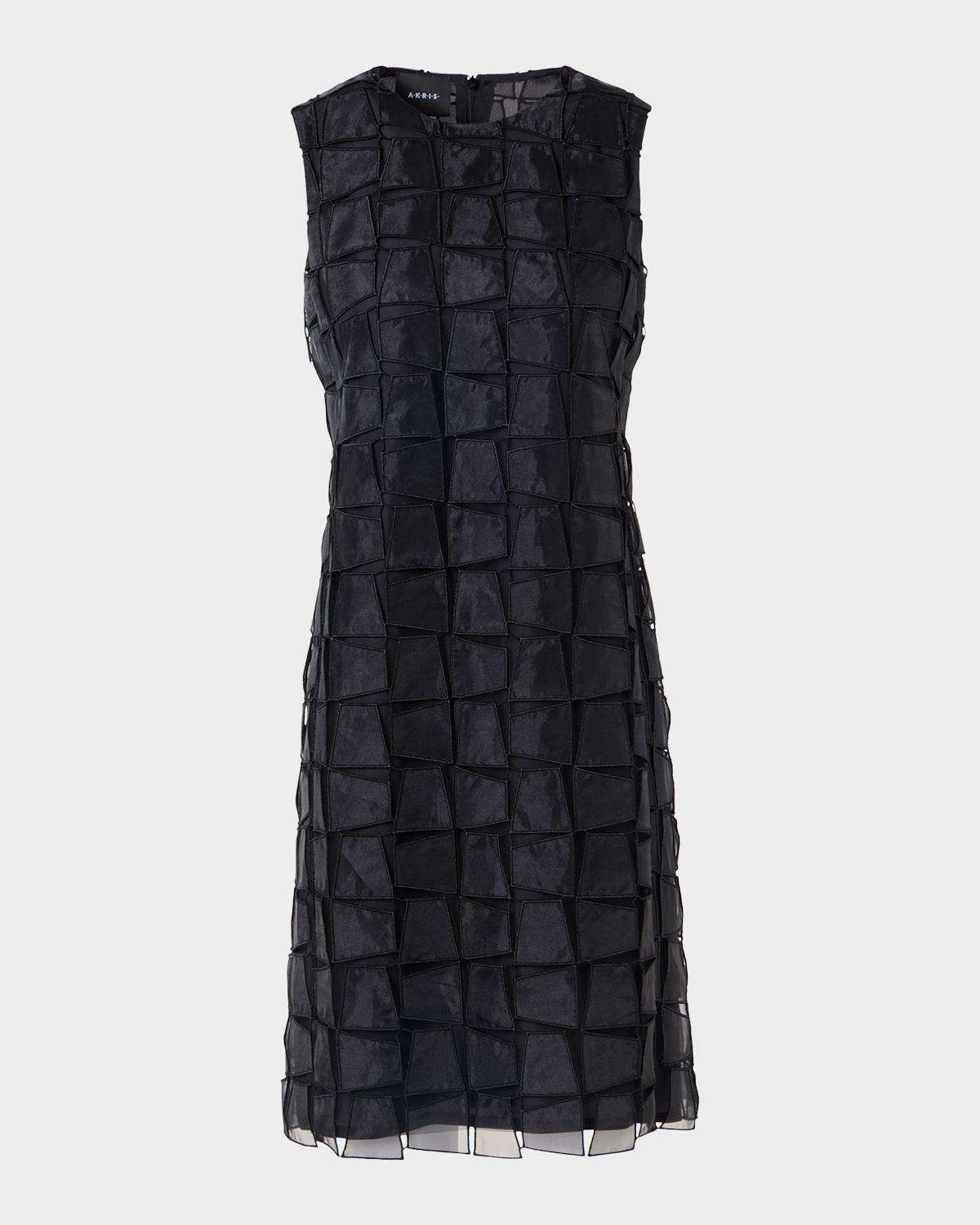 Embroidered Organza Sheath Dress
