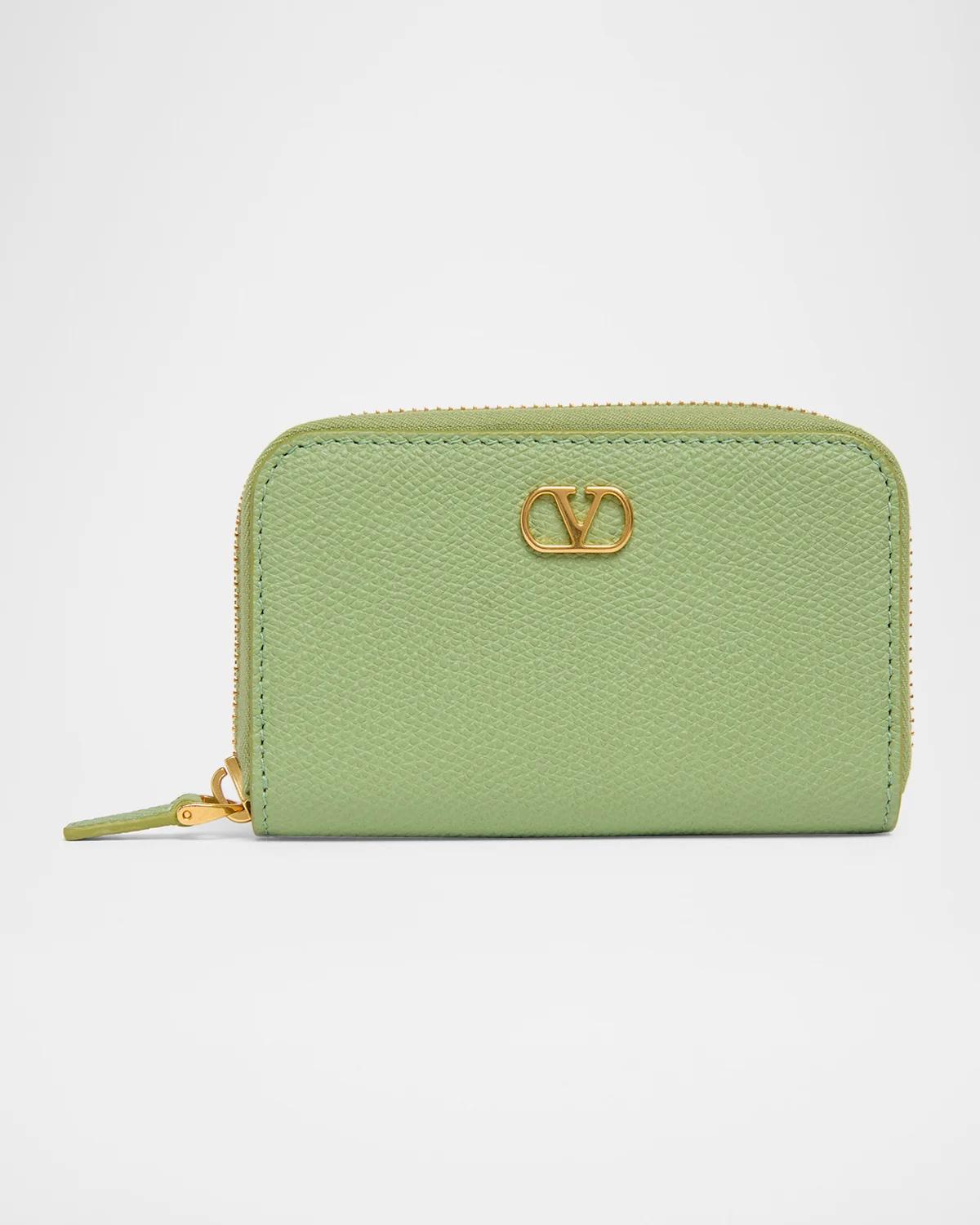 Mini VLogo Leather Wallet