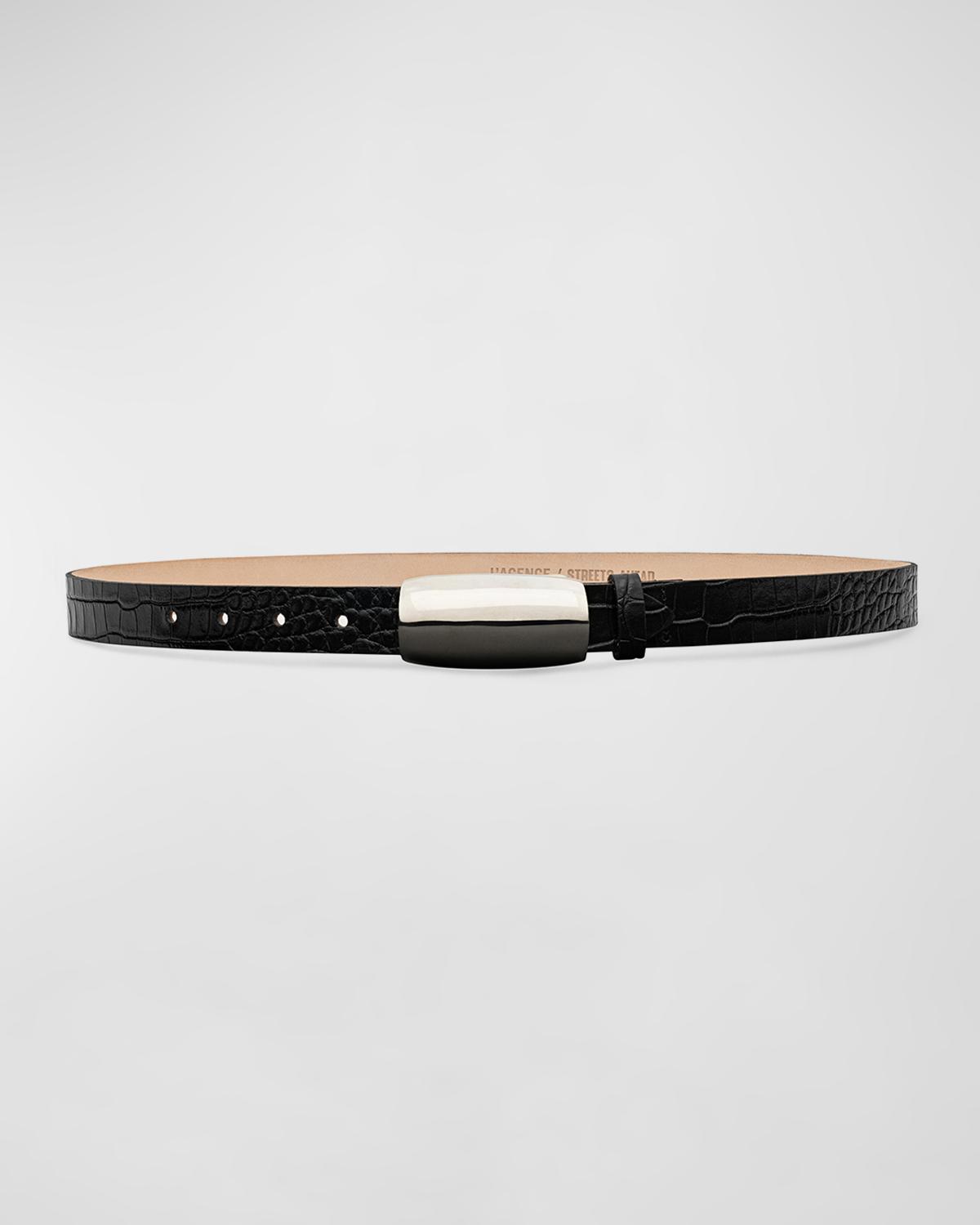 x Streets Ahead Marlowe Embossed Leather Belt