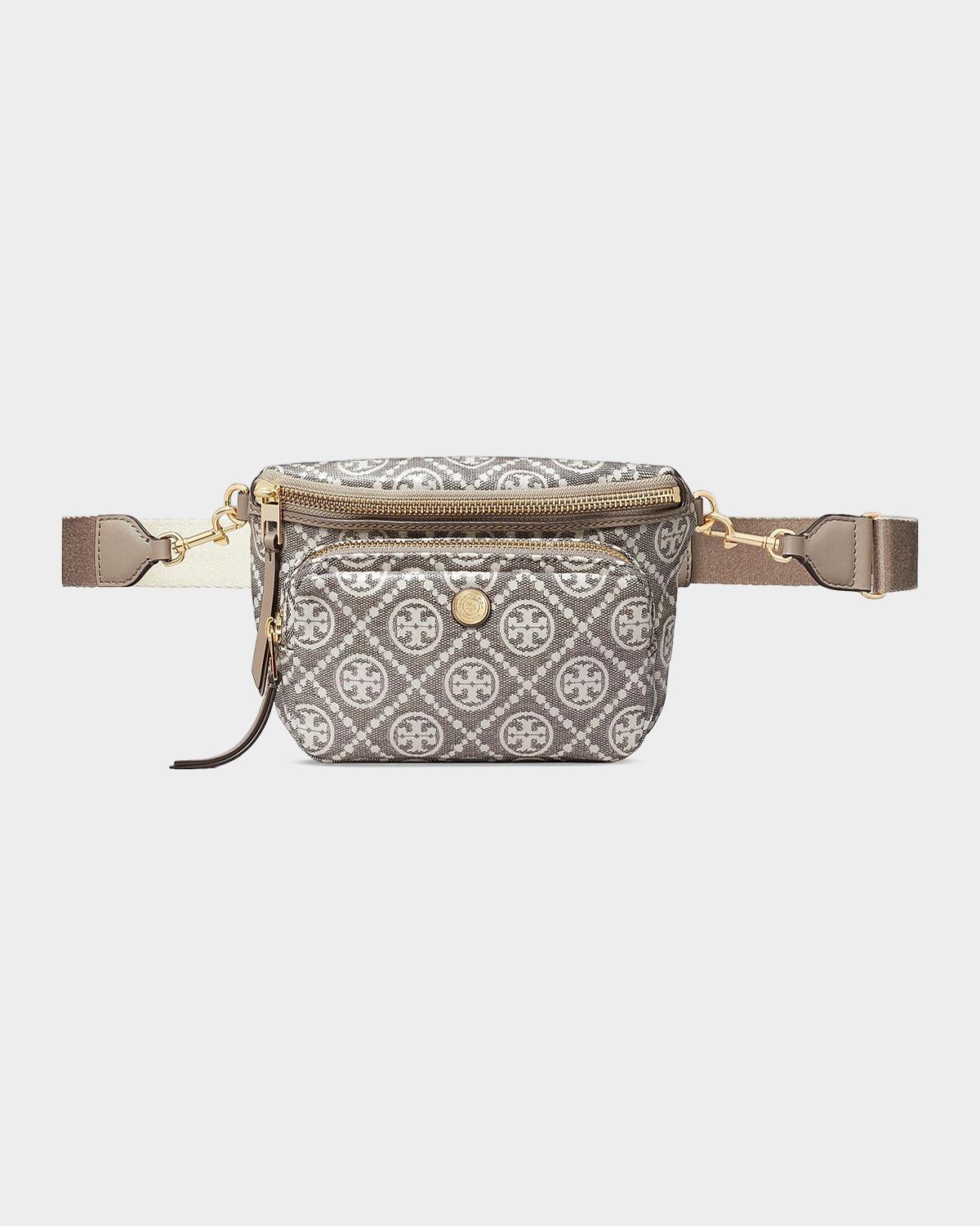 T Monogram Mini Coated Jacquard Belt Bag