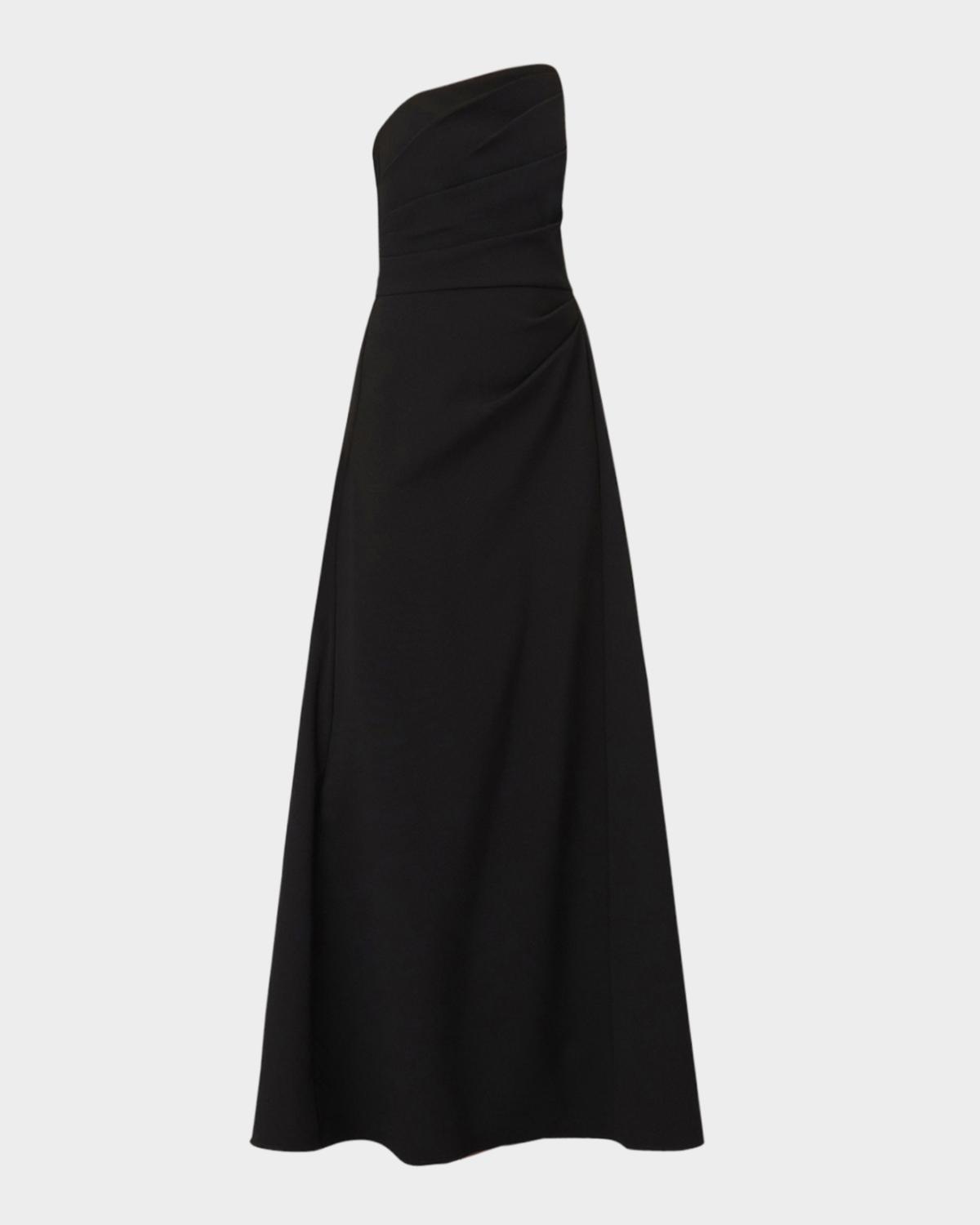 Dory Asymmetric Strapless Gown